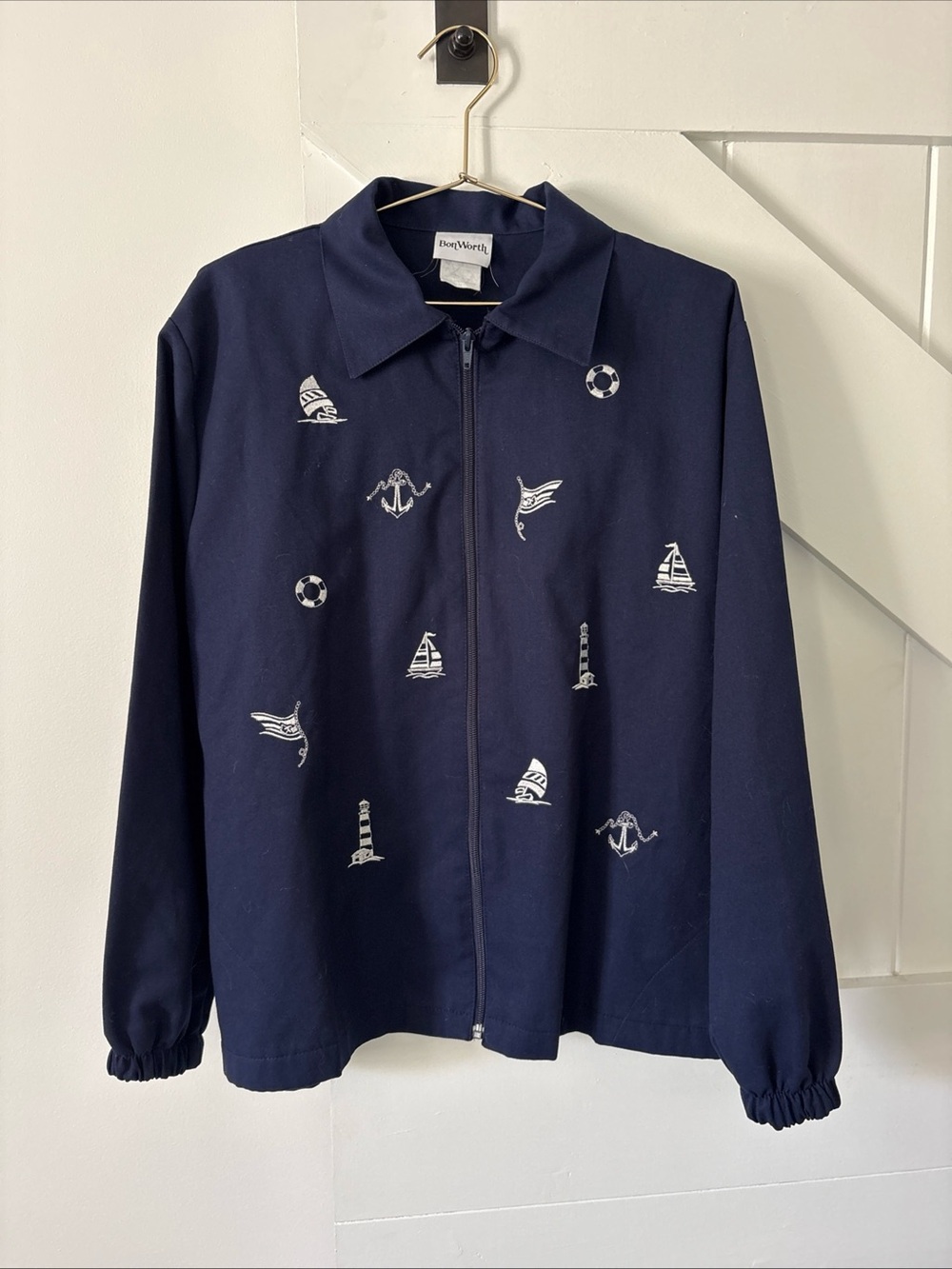 BonWorth Navy Jacket with White Nautical Embroidery